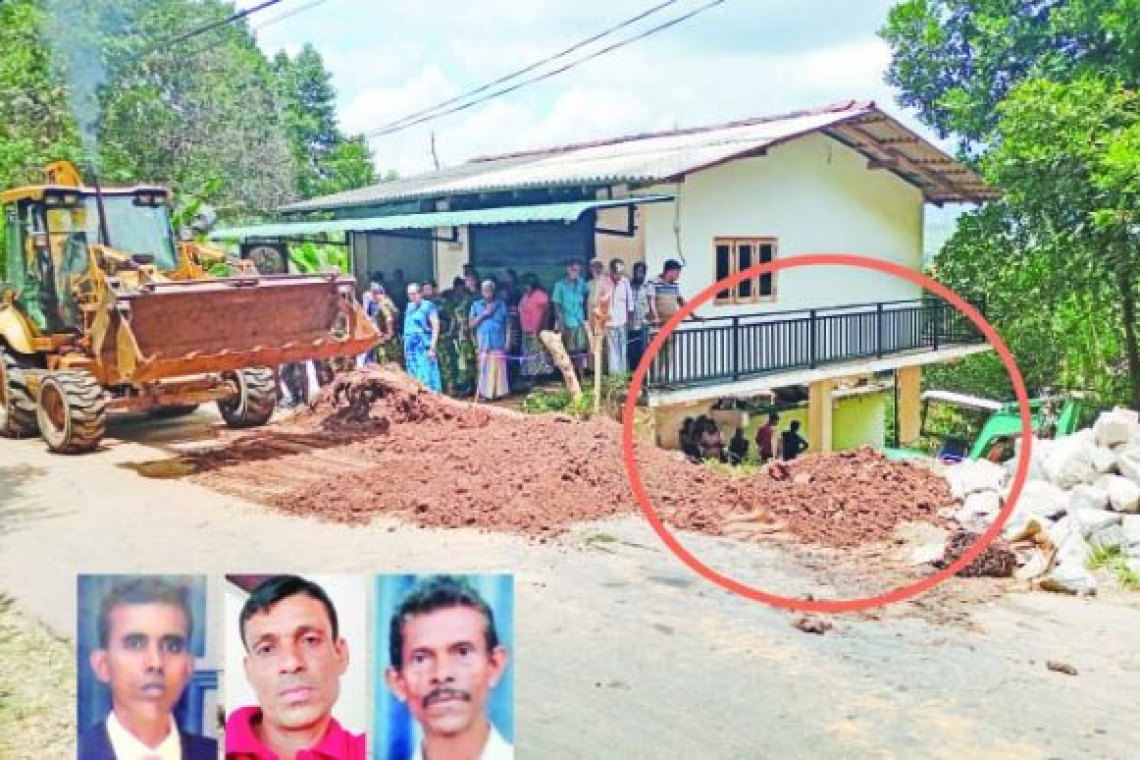මාවනැල්ලේ පස් කන්දකට යටවී 3ක් පණ පිටින් වැළලෙති