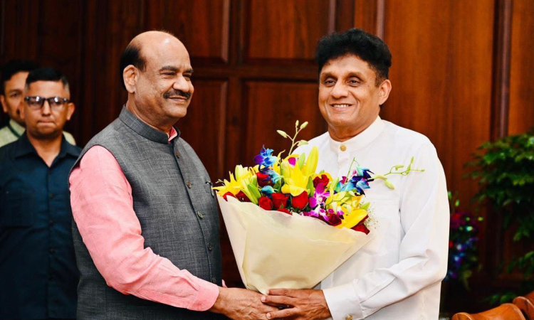 සජිත් ඉන්දීය ලෝක් සභා කථානායක ඕම් බිර්ලා හමුවෙයි