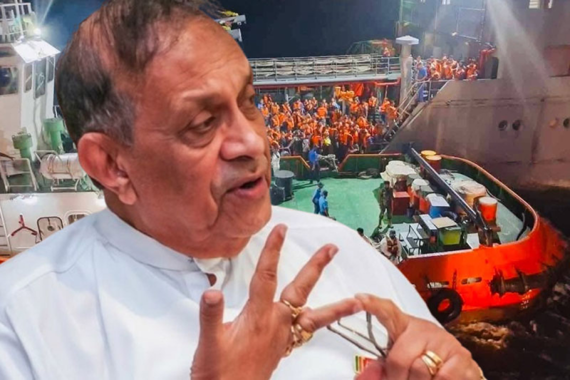 ඉරාන නෞකාවලට අදාලව රජය ගනු ලැබූ තීරණය කරු ජයසුරියගේ පැසසුමට